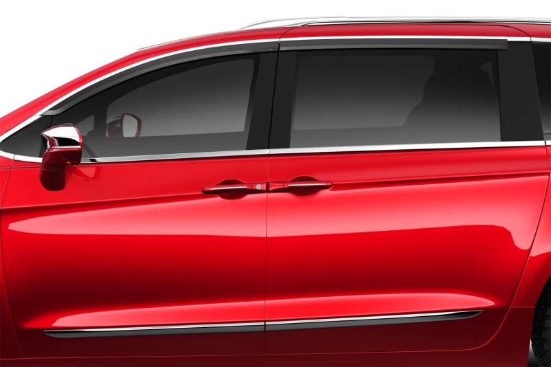 Chrysler Pacifica Window Vents - Husky Liners - Low Profile - Chrome - `17-`23